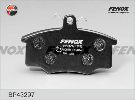 Fenox BP43297 - Kit de plaquettes de frein, frein à disque cwaw.fr