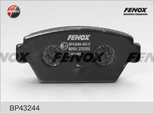 Fenox BP43244 - Kit de plaquettes de frein, frein à disque cwaw.fr