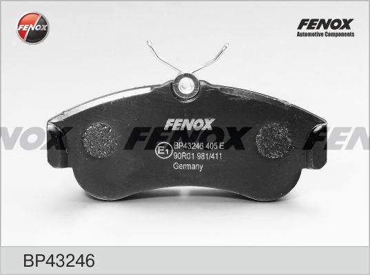 Fenox BP43246 - Kit de plaquettes de frein, frein à disque cwaw.fr