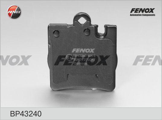 Fenox BP43240 - Kit de plaquettes de frein, frein à disque cwaw.fr