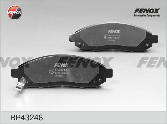 Fenox BP43248 - Kit de plaquettes de frein, frein à disque cwaw.fr