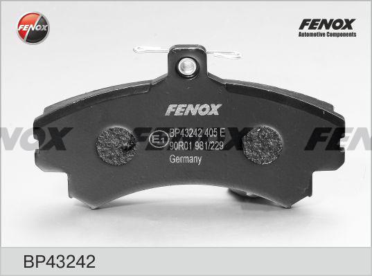 Fenox BP43242 - Kit de plaquettes de frein, frein à disque cwaw.fr