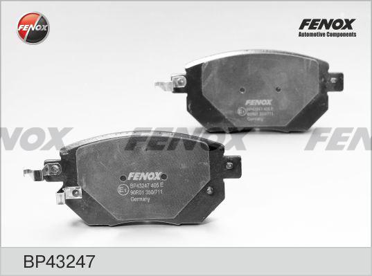 Fenox BP43247 - Kit de plaquettes de frein, frein à disque cwaw.fr