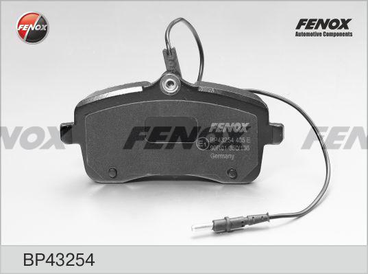 Fenox BP43254 - Kit de plaquettes de frein, frein à disque cwaw.fr