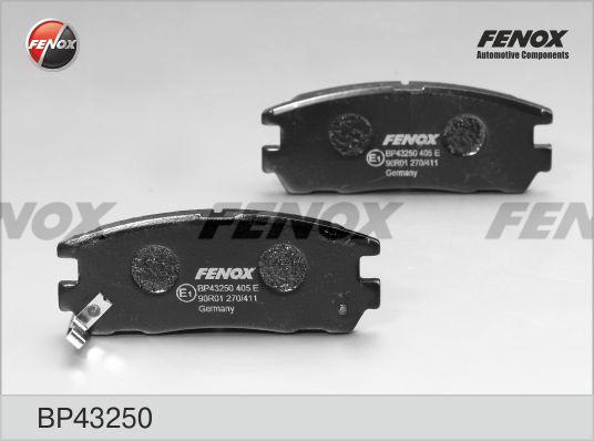 Fenox BP43250 - Kit de plaquettes de frein, frein à disque cwaw.fr