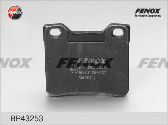 Fenox BP43253 - Kit de plaquettes de frein, frein à disque cwaw.fr