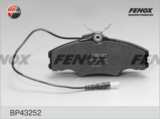 Fenox BP43252 - Kit de plaquettes de frein, frein à disque cwaw.fr