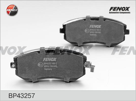 Fenox BP43257 - Kit de plaquettes de frein, frein à disque cwaw.fr