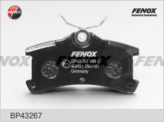 Fenox BP43267 - Kit de plaquettes de frein, frein à disque cwaw.fr