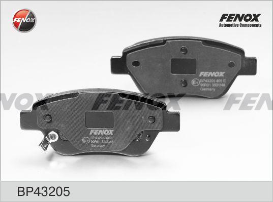 Fenox BP43205 - Kit de plaquettes de frein, frein à disque cwaw.fr