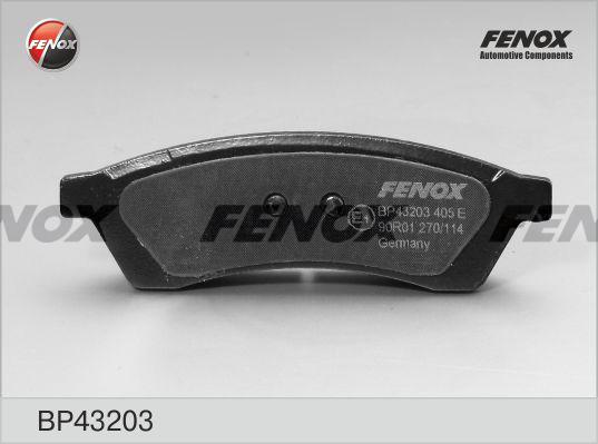 Fenox BP43203 - Kit de plaquettes de frein, frein à disque cwaw.fr