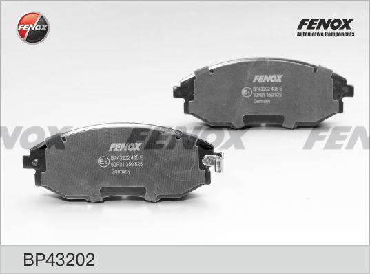 Fenox BP43202 - Kit de plaquettes de frein, frein à disque cwaw.fr