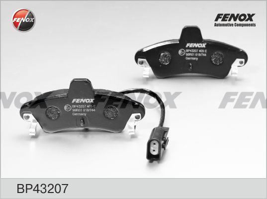 Fenox BP43207 - Kit de plaquettes de frein, frein à disque cwaw.fr