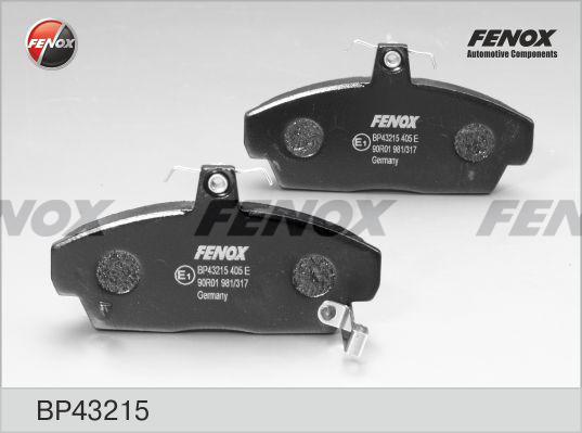 Fenox BP43215 - Kit de plaquettes de frein, frein à disque cwaw.fr