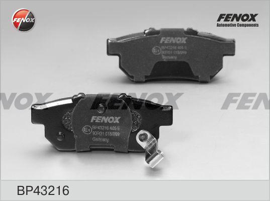 Fenox BP43216 - Kit de plaquettes de frein, frein à disque cwaw.fr