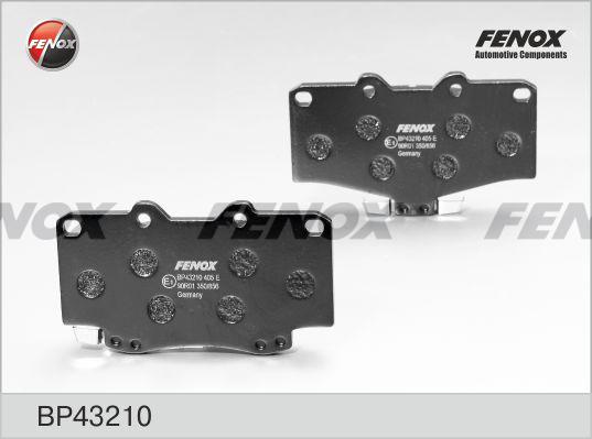 Fenox BP43210 - Kit de plaquettes de frein, frein à disque cwaw.fr