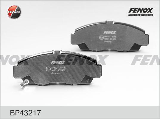 Fenox BP43217 - Kit de plaquettes de frein, frein à disque cwaw.fr