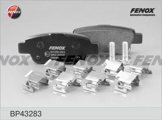 Fenox BP43283 - Kit de plaquettes de frein, frein à disque cwaw.fr