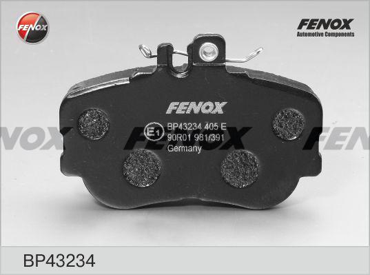 Fenox BP43234 - Kit de plaquettes de frein, frein à disque cwaw.fr