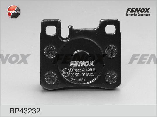 Fenox BP43232 - Kit de plaquettes de frein, frein à disque cwaw.fr