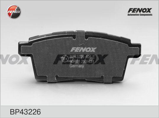 Fenox BP43226 - Kit de plaquettes de frein, frein à disque cwaw.fr