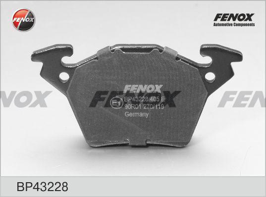 Fenox BP43228 - Kit de plaquettes de frein, frein à disque cwaw.fr