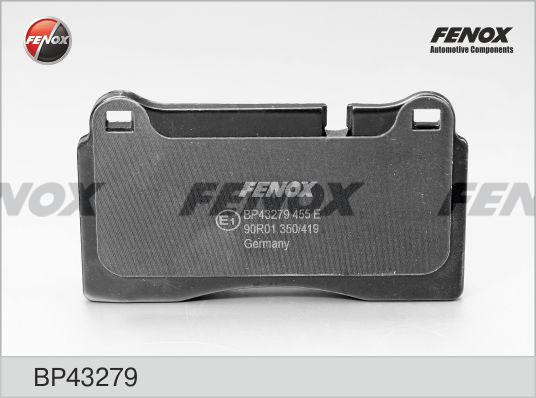 Fenox BP43279 - Kit de plaquettes de frein, frein à disque cwaw.fr