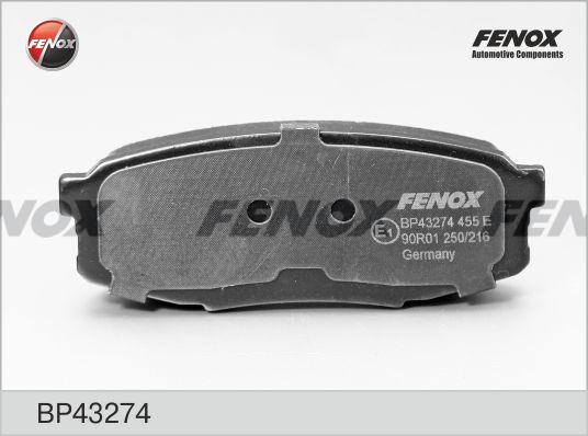 Fenox BP43274 - Kit de plaquettes de frein, frein à disque cwaw.fr