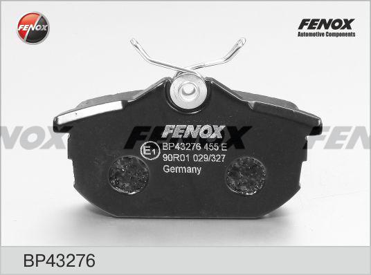 Fenox BP43276 - Kit de plaquettes de frein, frein à disque cwaw.fr