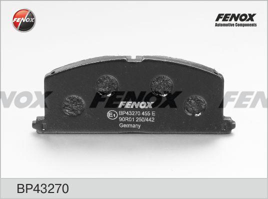 Fenox BP43270 - Kit de plaquettes de frein, frein à disque cwaw.fr