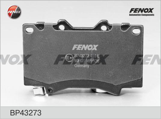 Fenox BP43273 - Kit de plaquettes de frein, frein à disque cwaw.fr