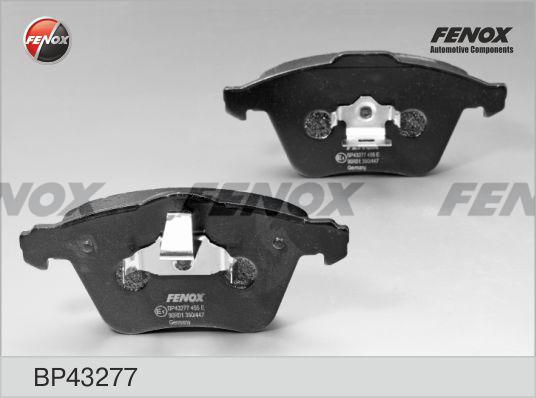 Fenox BP43277 - Kit de plaquettes de frein, frein à disque cwaw.fr