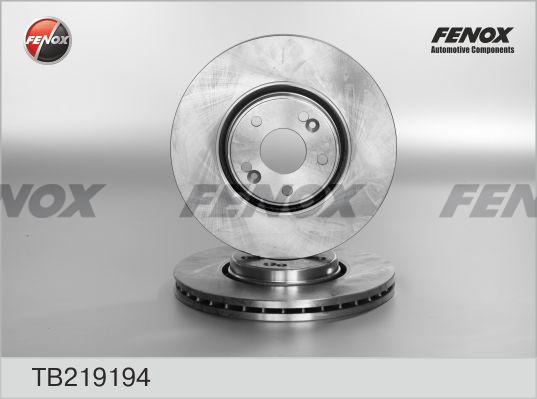 Fenox TB219194 - Disque de frein cwaw.fr