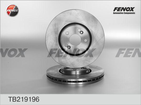 Fenox TB219196 - Disque de frein cwaw.fr