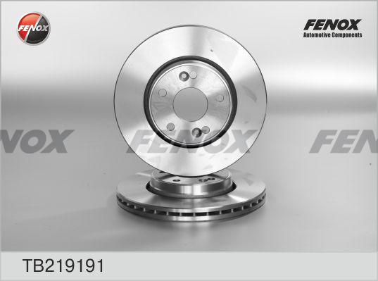 Fenox TB219191 - Disque de frein cwaw.fr