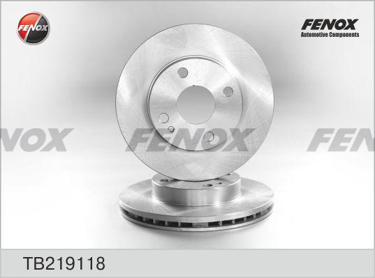 Fenox TB219118 - Disque de frein cwaw.fr