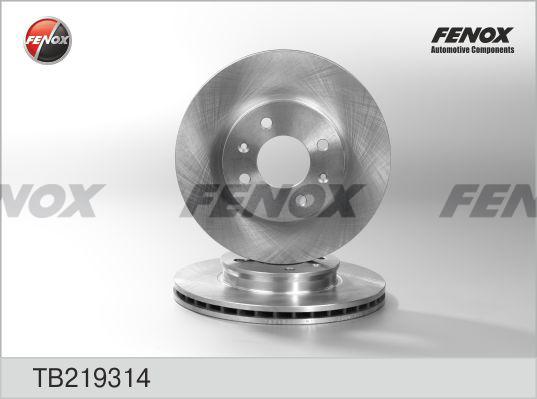 Fenox TB219314 - Disque de frein cwaw.fr