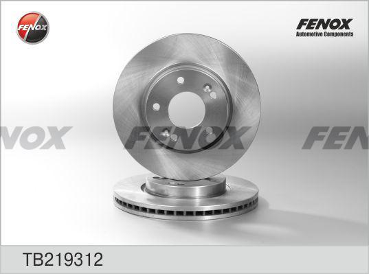 Fenox TB219312 - Disque de frein cwaw.fr