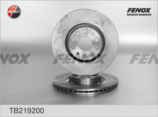 Fenox TB219200 - Disque de frein cwaw.fr