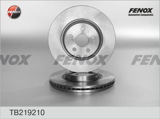 Fenox TB219210 - Disque de frein cwaw.fr