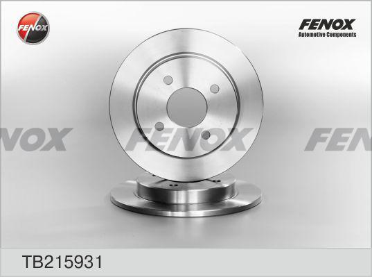 Fenox TB215931 - Disque de frein cwaw.fr