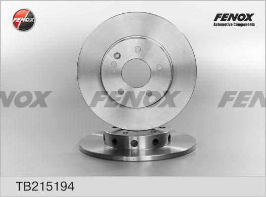 Fenox TB215194 - Disque de frein cwaw.fr