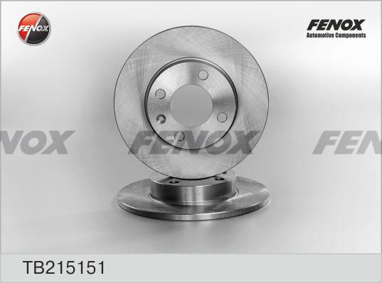 Fenox TB215151 - Disque de frein cwaw.fr