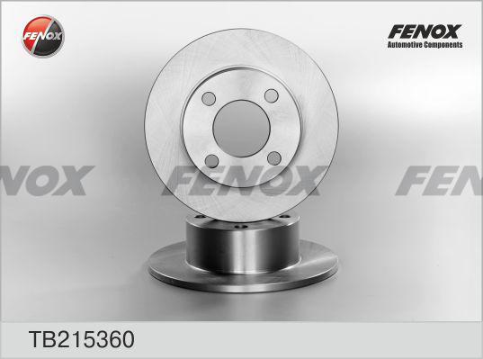 Fenox TB215360 - Disque de frein cwaw.fr