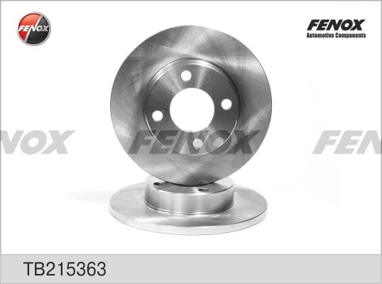 Fenox TB215363 - Disque de frein cwaw.fr