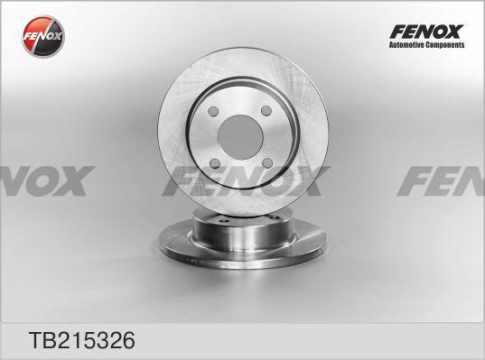 Fenox TB215326 - Disque de frein cwaw.fr