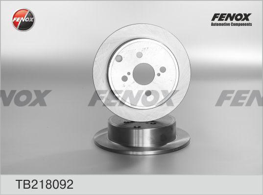 Fenox TB218092 - Disque de frein cwaw.fr