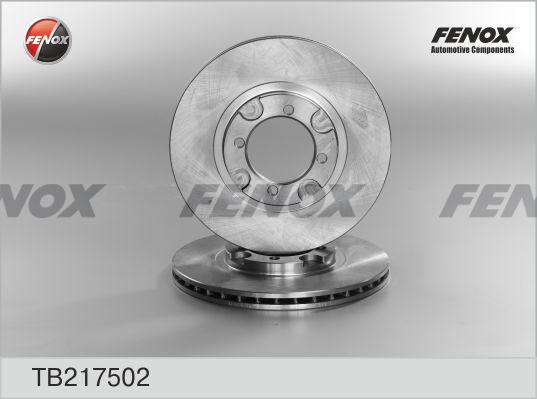 Fenox TB217502 - Disque de frein cwaw.fr