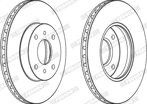 Ferodo DDF959X - Disque de frein cwaw.fr