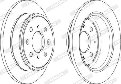 Ferodo DDF950X - Disque de frein cwaw.fr